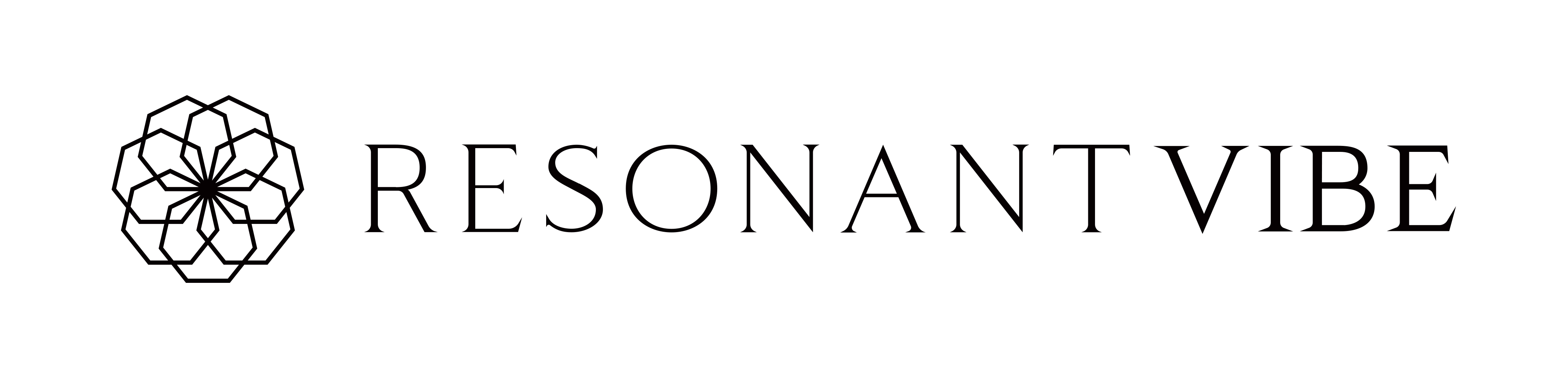 RESONANT VIBE-LOGO 2024-FLOWER HORIZ-COLDIAC-BLACK-1